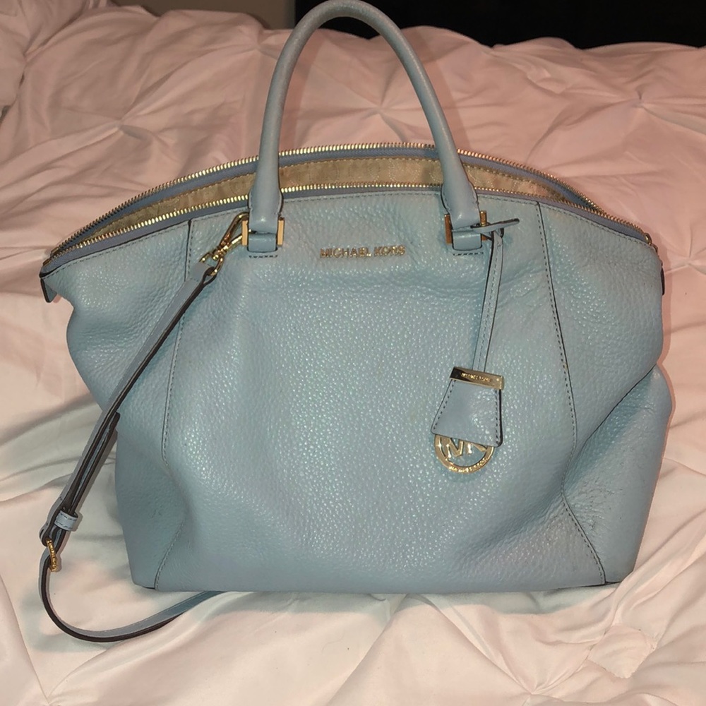 Michael Kors “Riley” Light Blue Purse